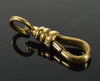 Antique 18K Gold Extra Large Dog Clip Clasp For Pocket Watch Albert Chain 0318