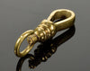 Antique 18K Gold Extra Large Dog Clip Clasp For Pocket Watch Albert Chain 0318