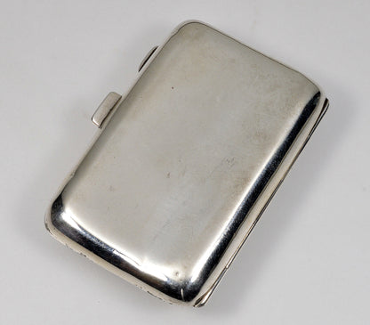 Antique Japan Shibayama Insect Inlay Cigarette Case With Compass Sterling C.1915