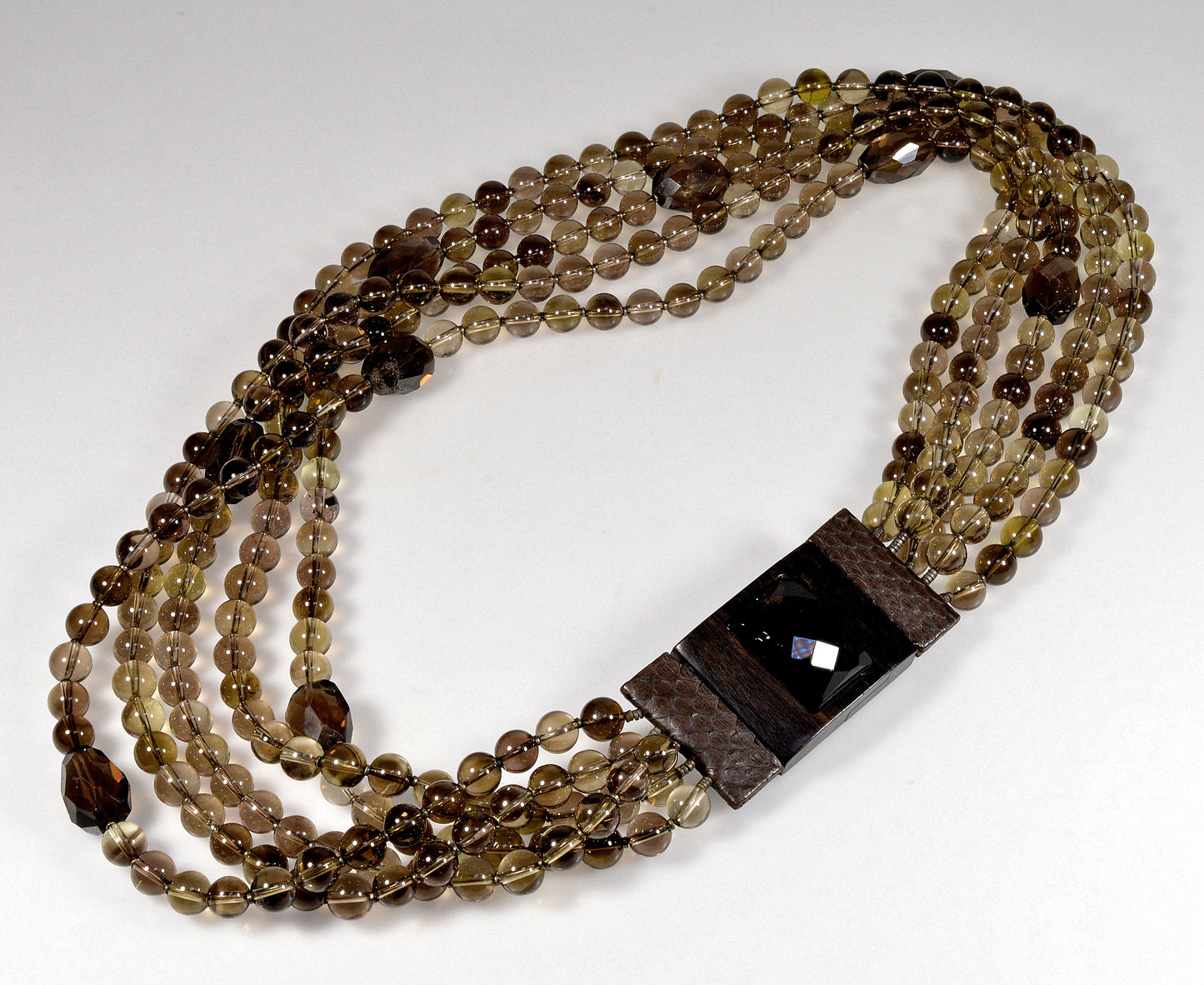 Georgio Armani Smoky Quartz Statement Necklace From Neiman Marcus