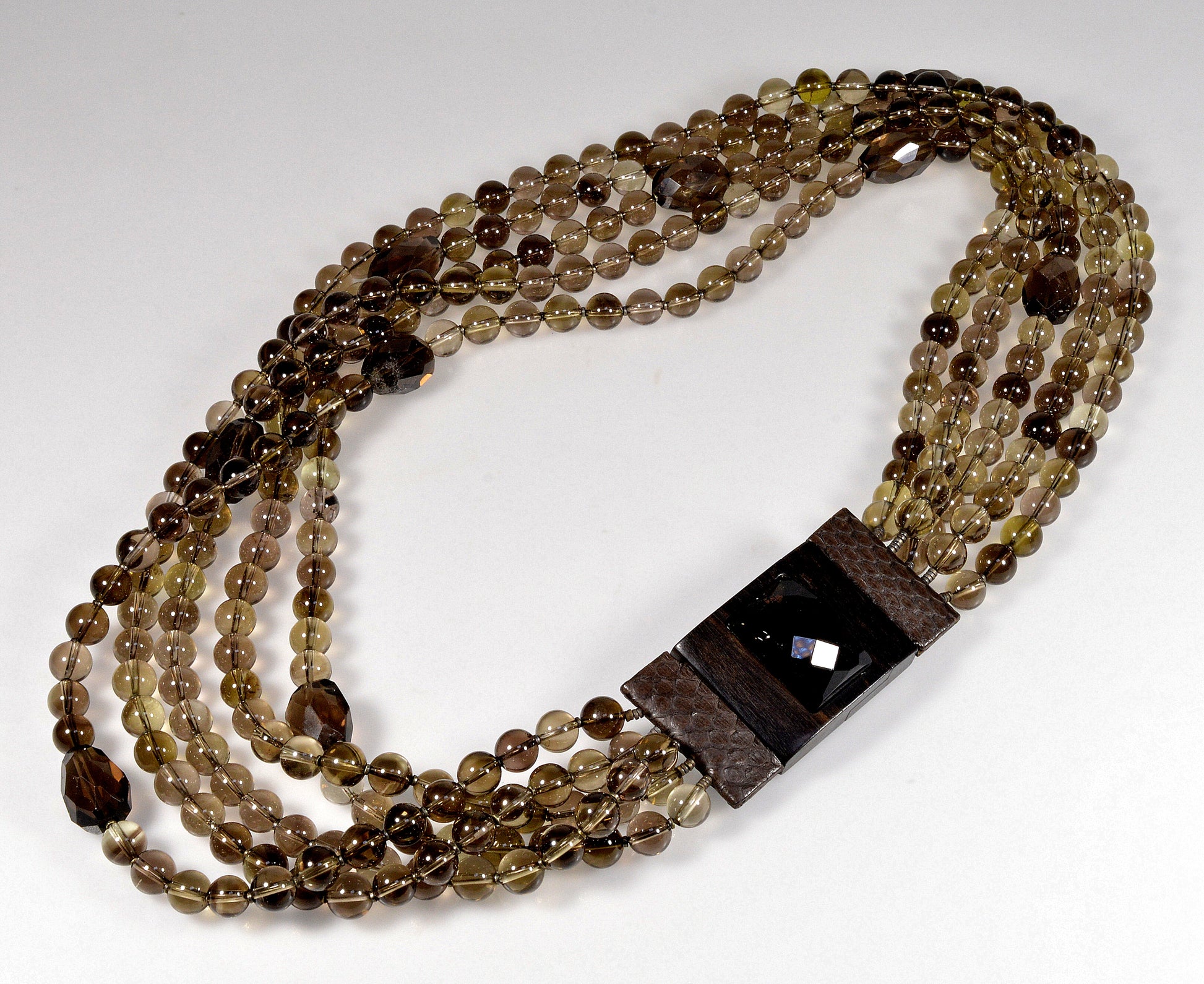 Georgio Armani Smoky Quartz Statement Necklace From Neiman Marcus