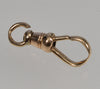 Victorian 14K Gold Dog Clip Clasp With Swivel For Watch Chain 0386