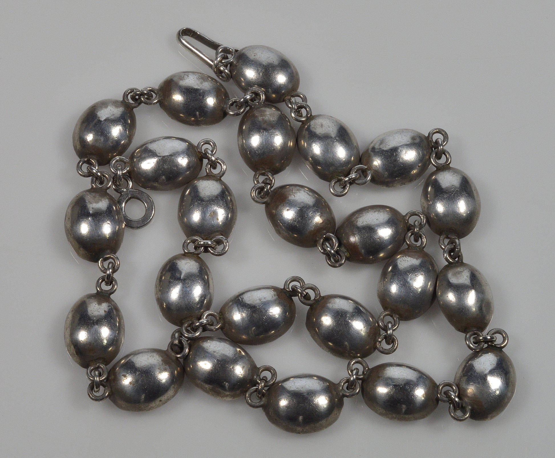 Antique Georgian Purple Paste Silver Riviere Necklace C.1820 003990