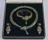 Margot de Taxco Enamel Sterling Snake Suite Necklace Bracelet Earrings