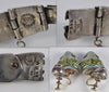 Margot de Taxco Enamel Sterling Snake Suite Necklace Bracelet Earrings