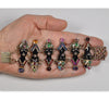 Art Nouveau Blackamoor Enamel Paste Sterling Bracelet C.1900