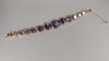 Vintage 18K Gold Color Changing Lab Alexandrite Bracelet C.1970