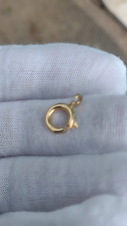 Antique Victorian Large 14K Yellow Gold Bolt Clasp 0387