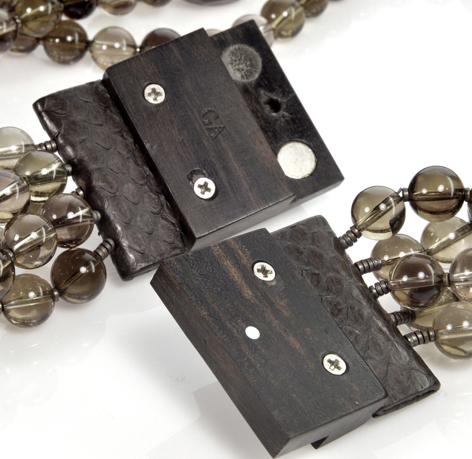 Georgio Armani Smoky Quartz Statement Necklace From Neiman Marcus