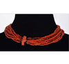 Antique Salmon Coral Carved Dragon Necklace Clasp 51.4 g C.1890