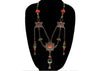 Antique Tibetan Silver Coral Turquoise Necklace Late Qing C.1880