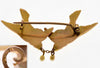 Antique French 18K Gold Love Doves Pair brooch Pin C.1890