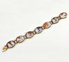 Antique Victorian 14K Gold Cameo Bracelet Carnelian Shell 7 Days Of The Week Roman Gods C.1880