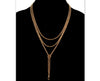 Antique Victorian 10K Gold Fancy Guard Chain Slider Necklace C.1890