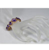 Estate 18K Rose Gold Lab Alexandrite Bracelet C.1940