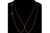 Antique Victorian 14K Gold Turquoise Guard Chain Necklace C.1890