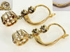 Antique French 18K Gold 0.5 CTW Diamond Earrings C.1890