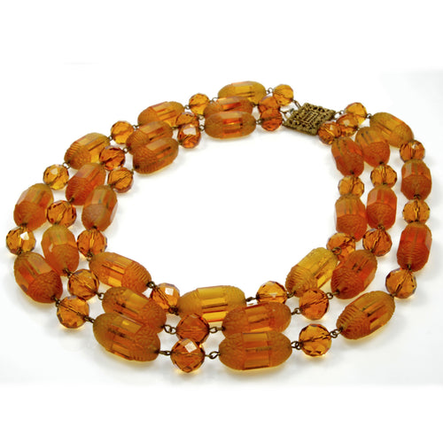 1930s Louis Rousselet Amber Necklace - SOLD - Jewels Past