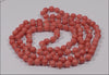 Antique Art Deco Momo Coral Bead Necklace 34" C 1920