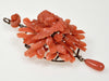 Antique Victorian 9K Gold Salmon Coral Cherub Putty Angel Pendant C.1860