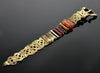 Antique Victorian 9K Gold Scottish Agate Buckle Bracelet C. 1860’s