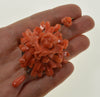 Antique Victorian 9K Gold Salmon Coral Cherub Putty Angel Pendant C.1860