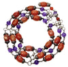 Lilia Lopez Banded Agate Amethyst Sterling Necklace Choker From Neiman Marcus