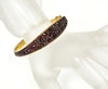 Antique Victorian Bohemian Garnet Bangle Bracelet C.1890