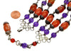 Lilia Lopez Banded Agate Amethyst Sterling Necklace Choker From Neiman Marcus
