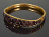 Antique Victorian Bohemian Garnet Bangle Bracelet C.1890