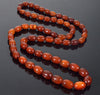 Antique Victorian Butterscotch Amber Bead Necklace C.1890