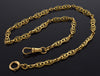 Antique Victorian French 18K Gold Fancy Chain Large Bolt Ring Dog Clip Clasp C.1890