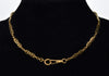 Antique Victorian French 18K Gold Fancy Chain Large Bolt Ring Dog Clip Clasp C.1890