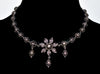 Antique Georgian Diamond Sterling Ribbon Necklace Choker C.1760
