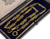 Antique Victorian French 18K Gold Fancy Chain Large Bolt Ring Dog Clip Clasp C.1890