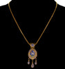 Antique Victorian 18K Gold Micromosaic Locket Pendant Lamb Of God Etruscan Revival Italian Grand Tour C.1860