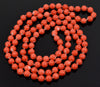 Antique Art Deco Momo Coral Bead Necklace 34" C 1920