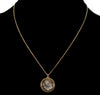 Victorian 18K Gold Reverse Carved Essex Crystal Dog Pendant Intaglio Portrait Miniature C.1870