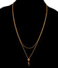 Antique Victorian 14K Gold Pearl Slide Guard Chain Necklace C.1890