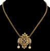 Antique Victorian 14K Gold Pendant Chain Necklace Etruscan Revival C.1860