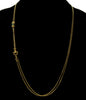 Antique Georgian 10K Gold Hand Fist Necklace Slide Guard Chain Turquoise C.1820