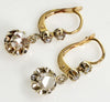 Antique French 18K Gold 0.5 CTW Diamond Earrings C.1890