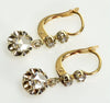 Antique French 18K Gold 0.5 CTW Diamond Earrings C.1890