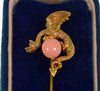 Antique Art Nouveau 14K Gold Gargoyle Griffin Dragon Stick Pin C.1900