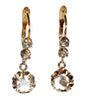 Antique French 18K Gold 0.5 CTW Diamond Earrings C.1890