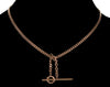 Antique Victorian 14K Gold Double Albert Watch Chain Necklace C.1890