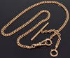 Antique Victorian 14K Gold Double Albert Watch Chain Necklace C.1890