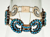 Antique Victorian Turquoise 9K Gold Bracelet C.1860